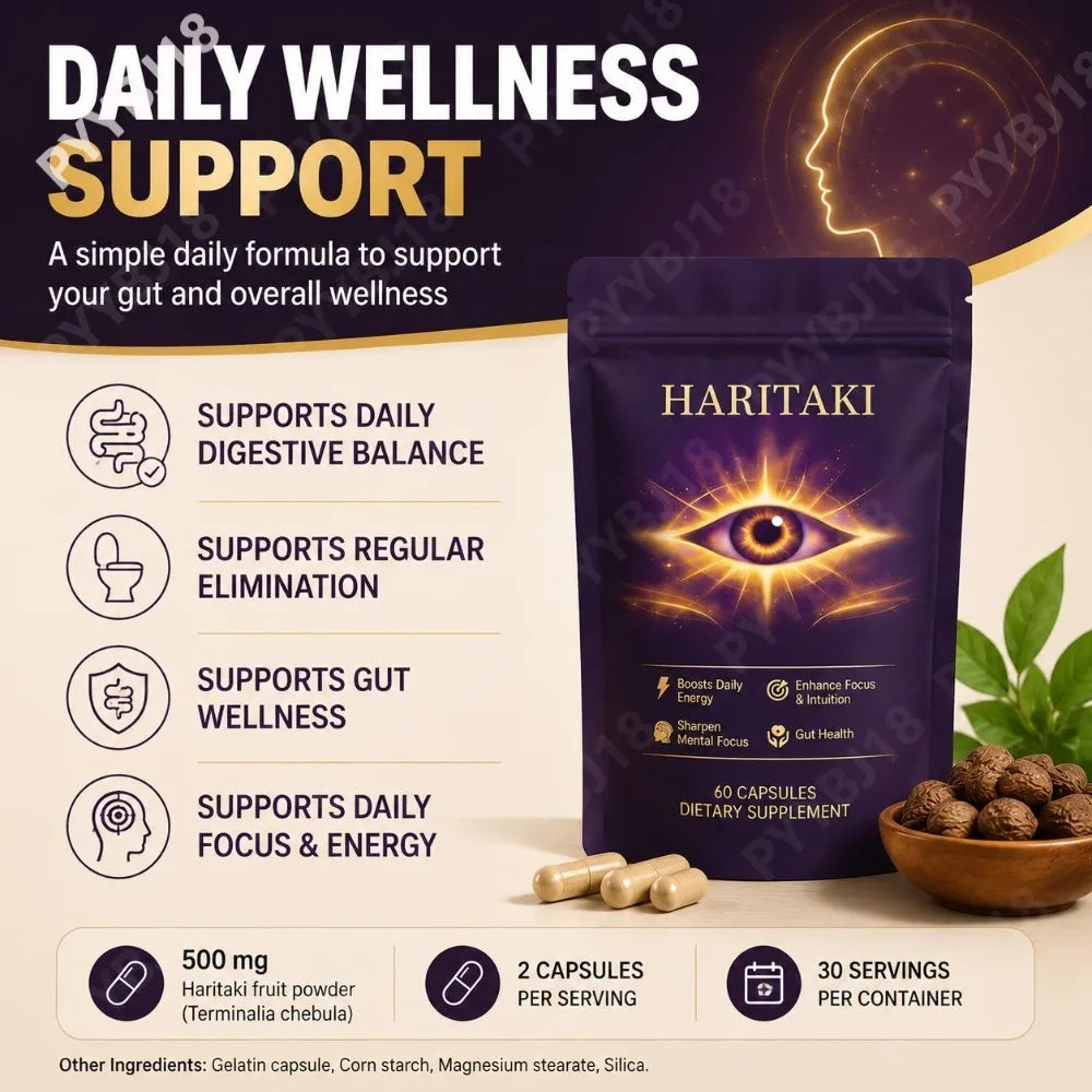 Pure Haritaki Digestive & Clarity Capsules
