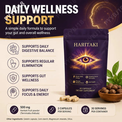 Pure Haritaki Digestive & Clarity Capsules